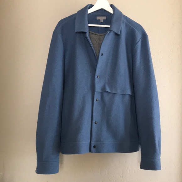 cos boiled wool jacket blue